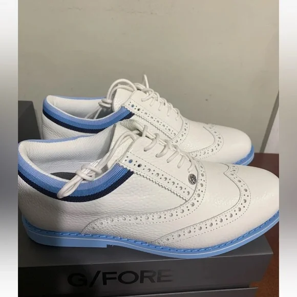 G/fore ladies gallivanter ladies white blue golf shoes size 6.5 - Picture 3 of 7
